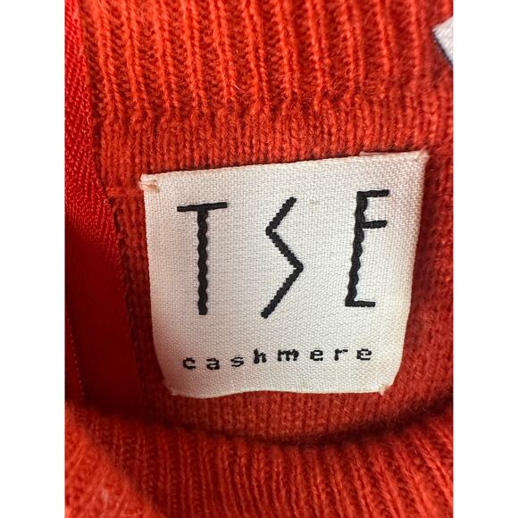TSE Orange Cashmere Turtleneck Long-Sleeve Dress – S - Picture 3 of 6